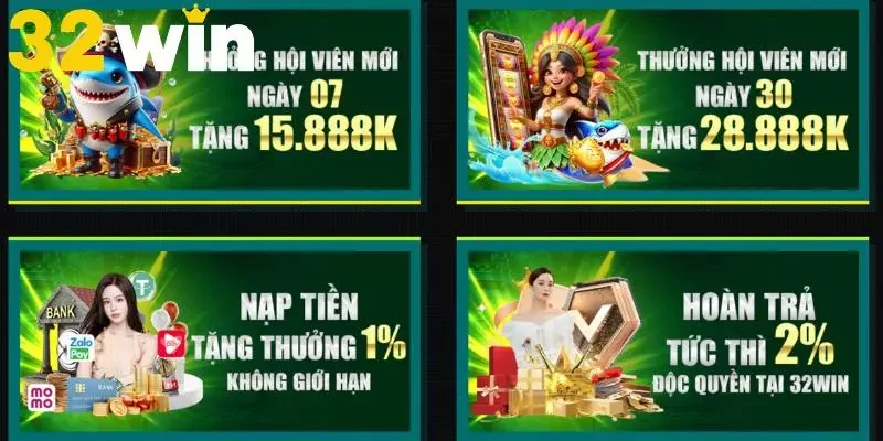Khuyến Mãi 32WIN - Tri Ân Khách Hàng Đã Gắn Bó Cùng Nền Tảng